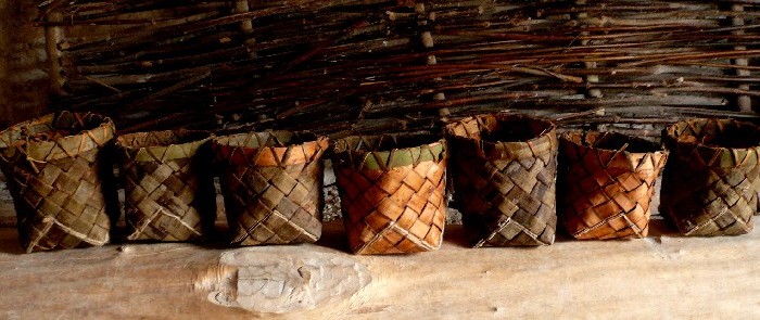 neolithic style willow baskets
